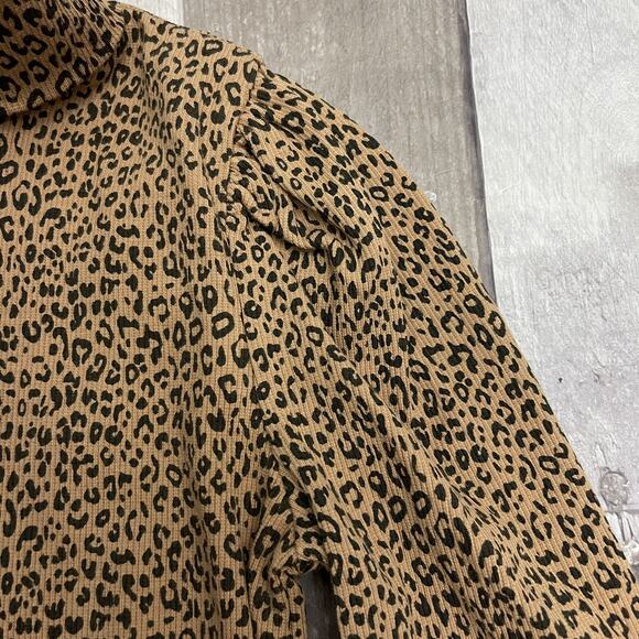 Gap Girls Brown Corduroy Skirt & Animal Print Ribbed Turtleneck Top Lot Size M - Picture 11 of 15